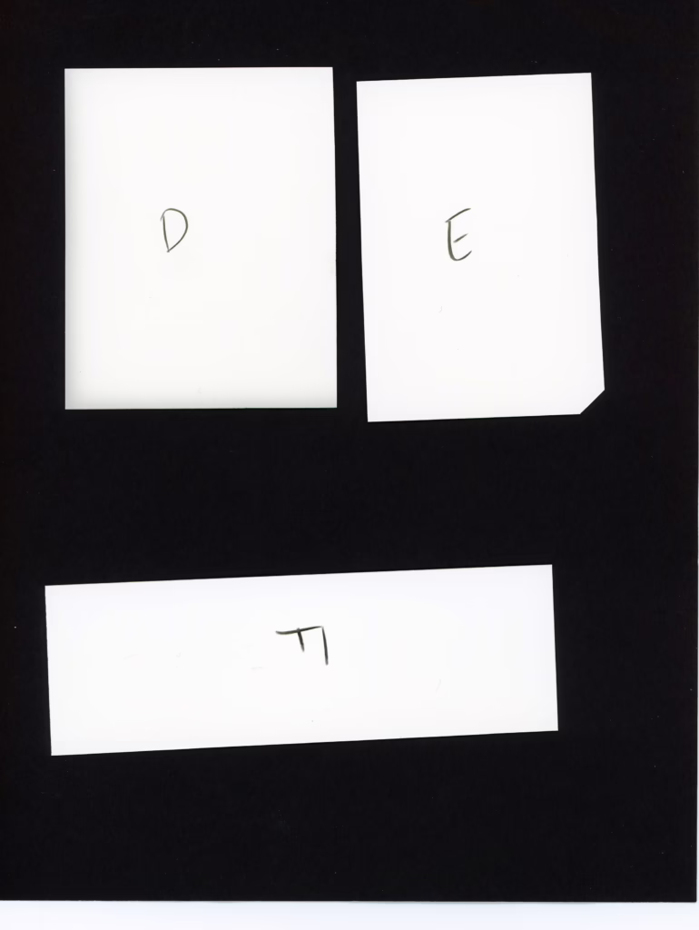 This shows three pieces of photographic paper. One sheet was cut in half, and one part was developed like normal while the other was put straight into fixer. The developed one came out fogged and the fixer one did not. There was no staining on the cut edge, showing that edge staining was not an issue. Finally, a piece of paper from a completely different box was developed like normal. It showed no fog. So the issue wasn't my chemistry.