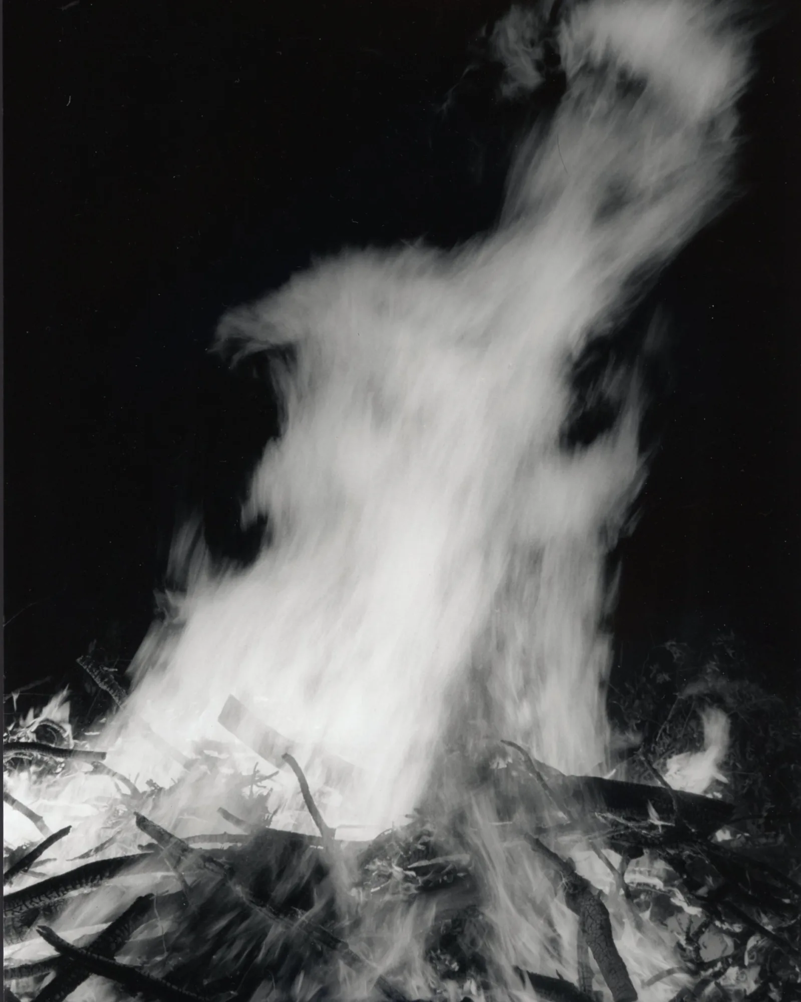 Showing Fire in Black and White
