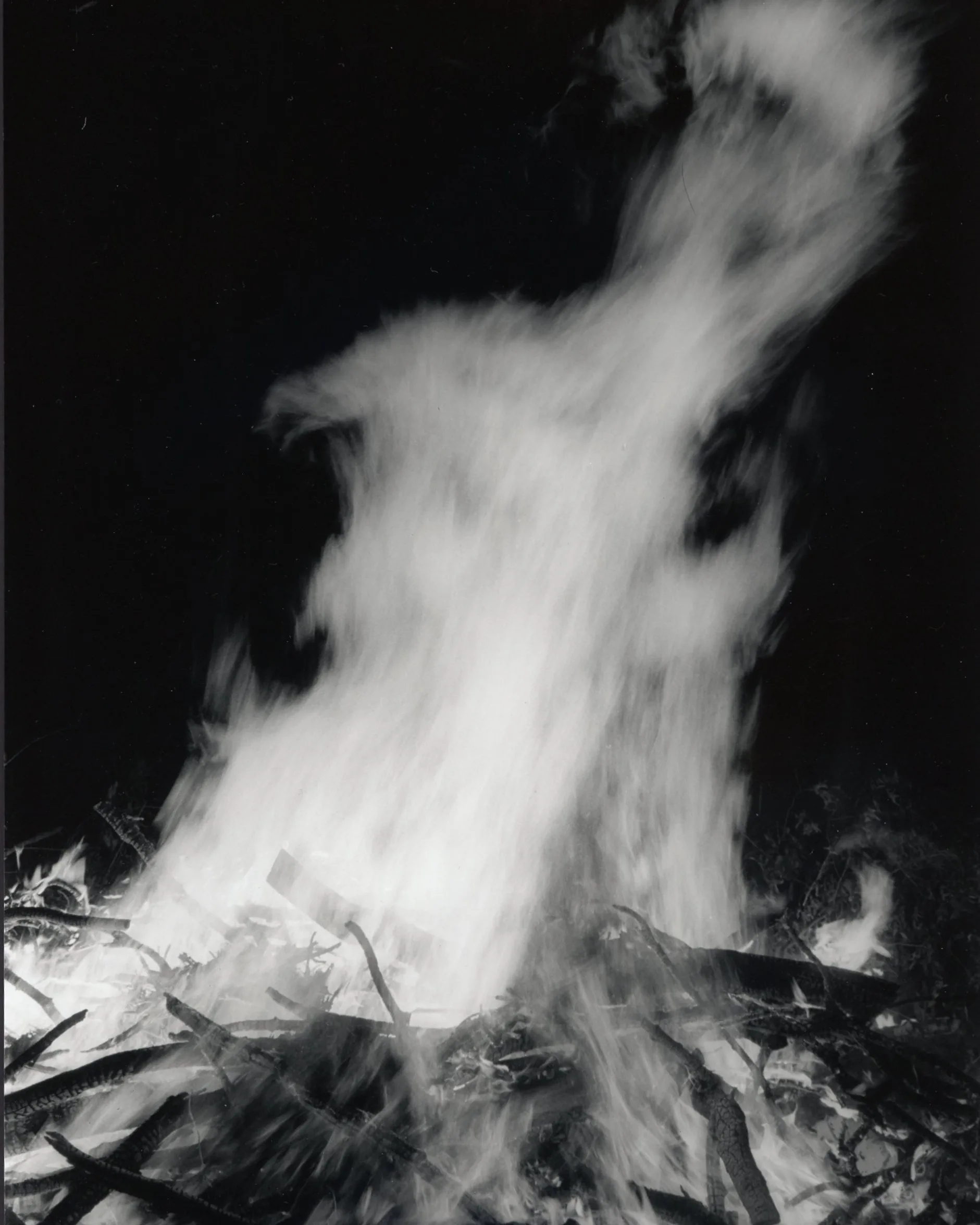 Showing Fire in Black and White